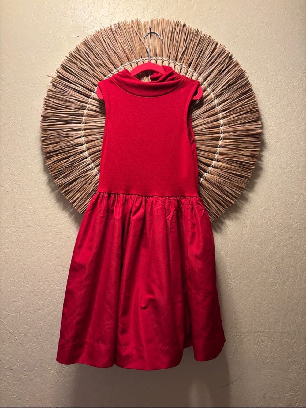 Polo by Ralph Lauren Red Sleeveless Cowl Neck Holiday Dress